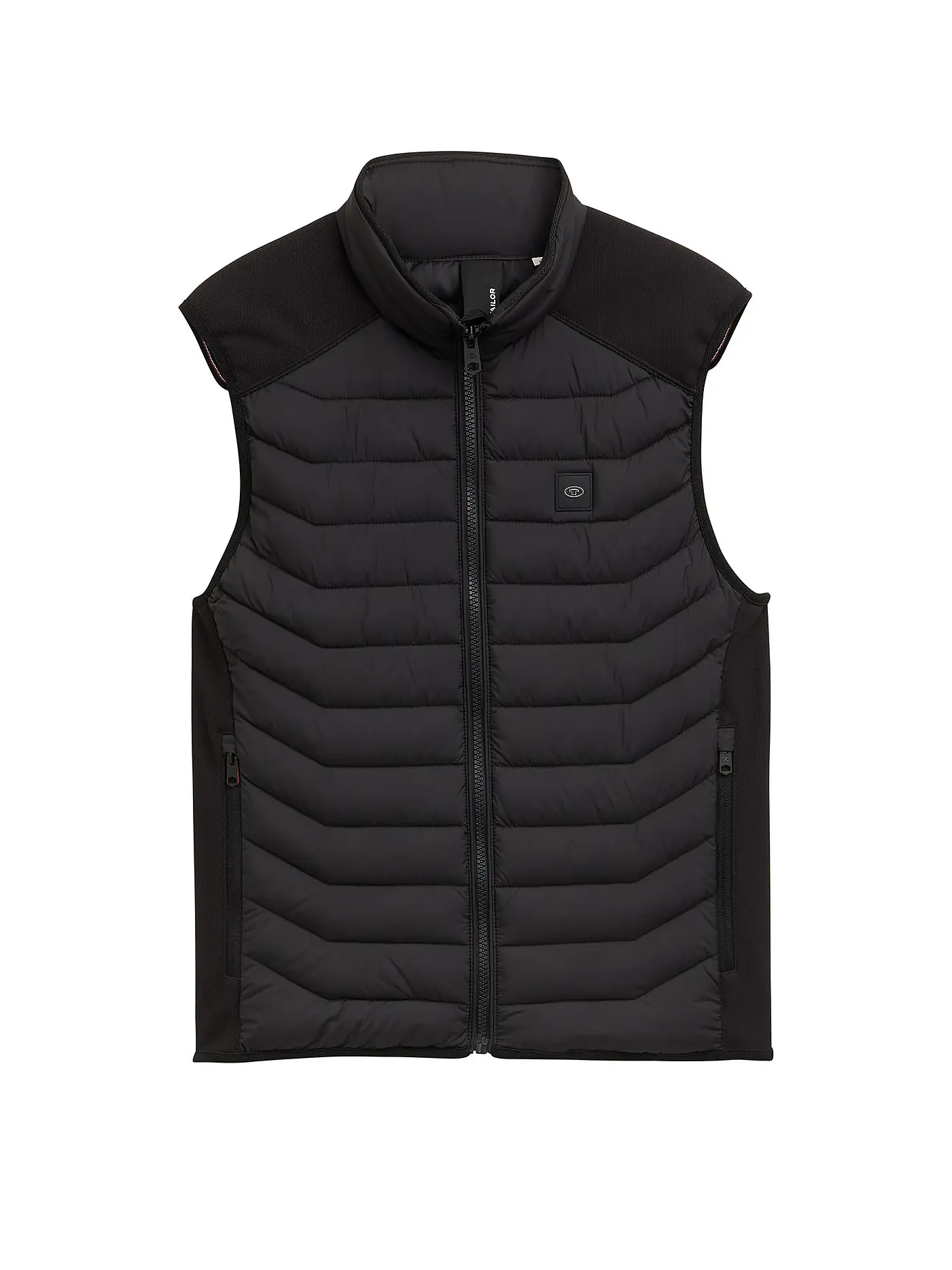 TOM TAILOR | Steppgilet | schwarz